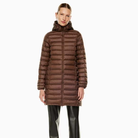 Brand New Babaton Brown Puffer Coat - Picture 2 of 9